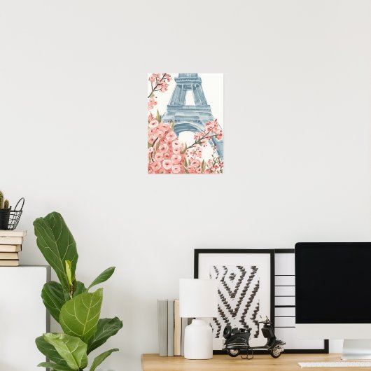 Paris Cherry Blossoms Poster (Heimbüro)