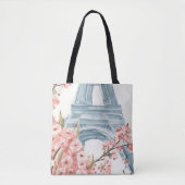 Paris Cherry Blossoms Tasche (Vorderseite)