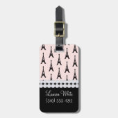 Paris-Chic-Gepäckanhänger Gepäckanhänger (Vorderseite vertikal)