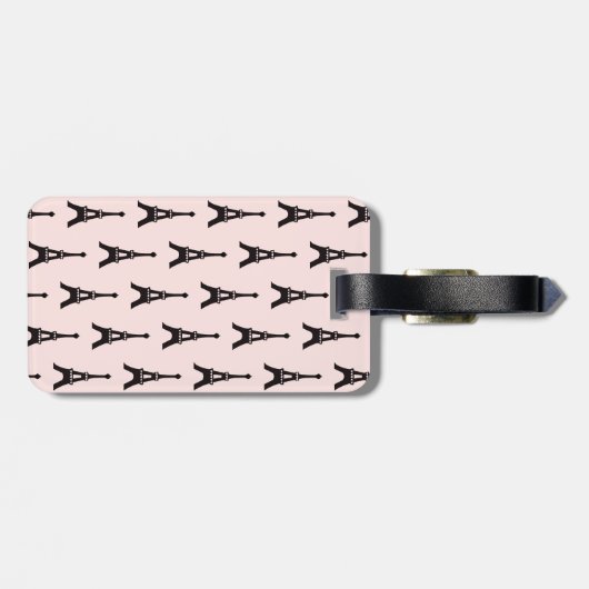 Paris-Chic-Gepäckanhänger Gepäckanhänger (Rückseite horizontal)