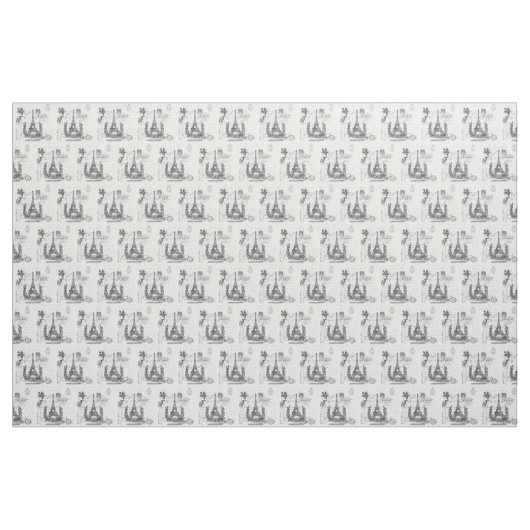 Paris-Chic-Skript Stoff (Yard (91,4 cm))
