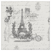 Paris-Chic-Skript Stoff (Nahaufnahme)