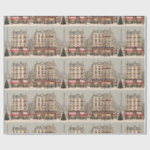 Paris Christmas Geschenkpapier (Flach)