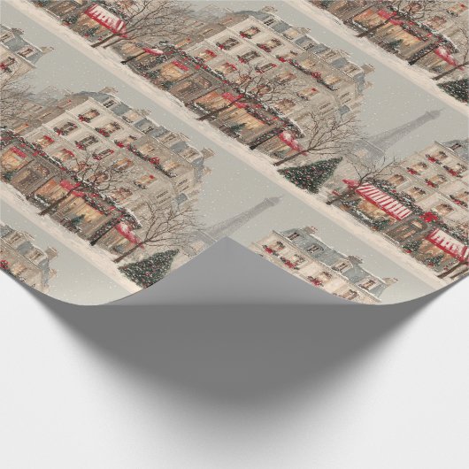 Paris Christmas Geschenkpapier (Ecke)