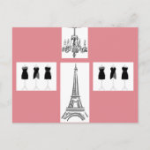 Paris City of Light Eiffel Tower Französische Post Postkarte (Vorderseite)
