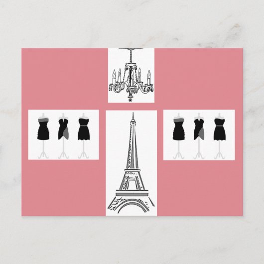 Paris City of Light Eiffel Tower Französische Post Postkarte (Vorderseite)