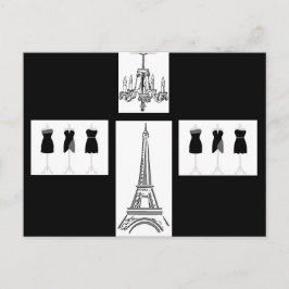 Paris City of Light Eiffel Tower Französische Post Postkarte