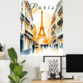 Paris City Poster (Heimbüro)