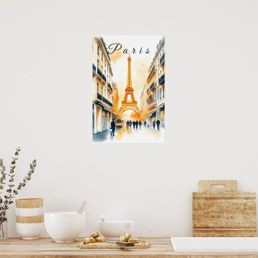 Paris City Poster (Küche)