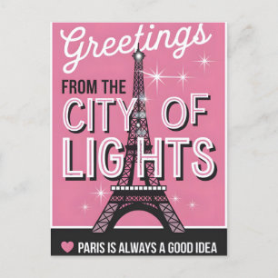 Paris City Postkarte