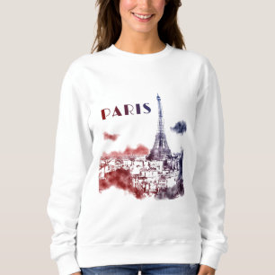 Paris City Skyline Eifel Tower Travel Frankreich Sweatshirt