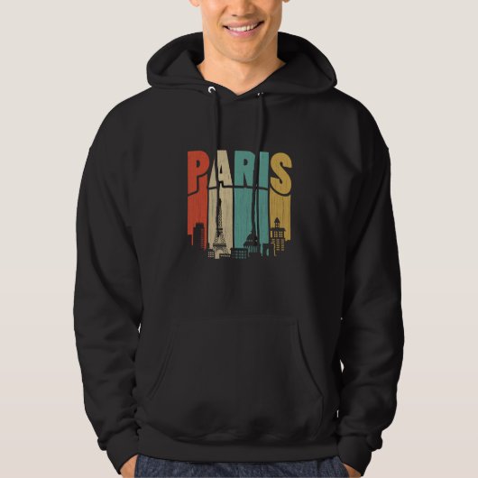Paris City Skyline Hoodie (Vorderseite)