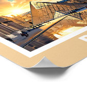 Paris Cityscape - Iconic Sehenswürdigkeiten Poster (Ecke)