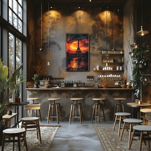 París: Ciudad de Luz, Ciudad de Amor - Atardecer Poster