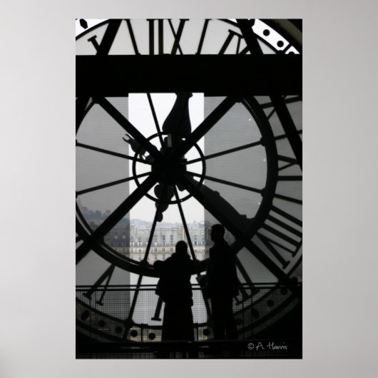 Paris Clock Poster (Vorne)