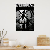 Paris Clock Poster (Küche)