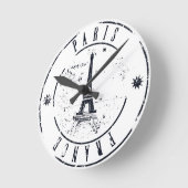 Paris Clock Runde Wanduhr (Winkel)