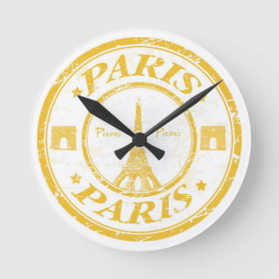 Paris Clock Runde Wanduhr