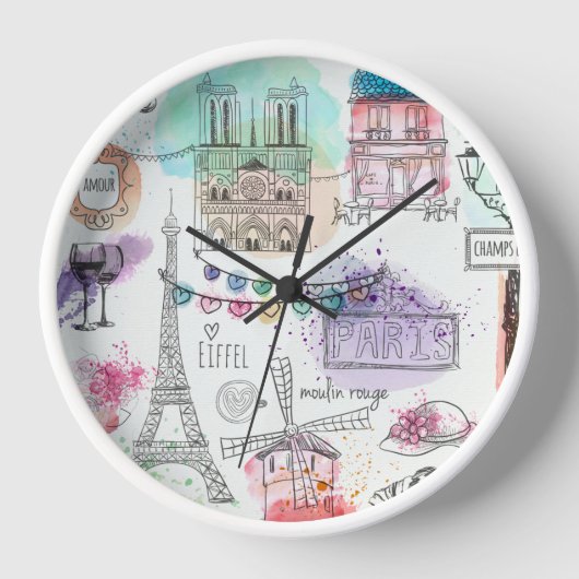 Paris Clock Uhr (Vorderseite)