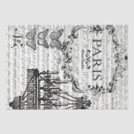 Paris-Collage Decoupage Blatt Seidenpapier