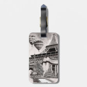 Paris Collage Gepäckanhänger (Rückseite vertikal)
