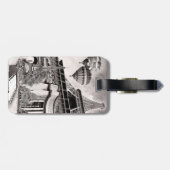 Paris Collage Gepäckanhänger (Rückseite horizontal)