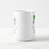 Paris Coquette Eiffel Tower Café Green Bow Frame Kaffeetasse (Mittel)
