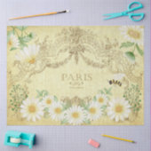Paris Daisies Bee Yellow Decoupage Crafting Seidenpapier (Basteln)