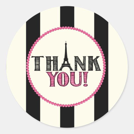 Paris Danke, Sticker (Vorderseite)