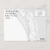 Paris Dankeschön Postkarte (Rückseite)