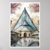 Paris, das Louvre Pyramid Poster (Vorne)