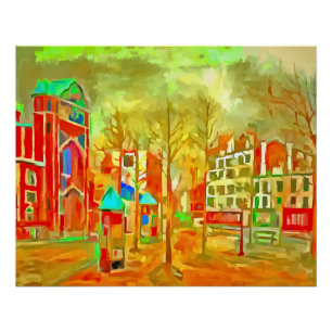 Paris - Der Abbessplatz Poster