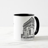 Paris ~ der Arc de Triomphe Tasse (VorderseiteRechts)