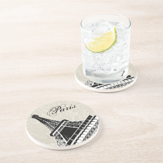 Paris, der Eiffel-Turm-Untersetzer Getränkeuntersetzer (Seite)