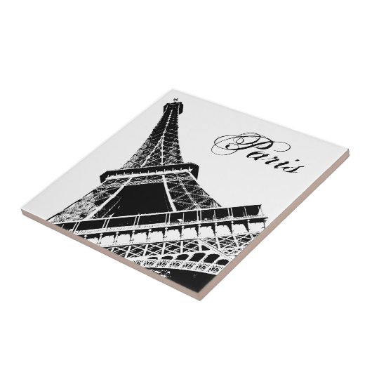 Paris, der Eiffelturm - Fliese (Seite)