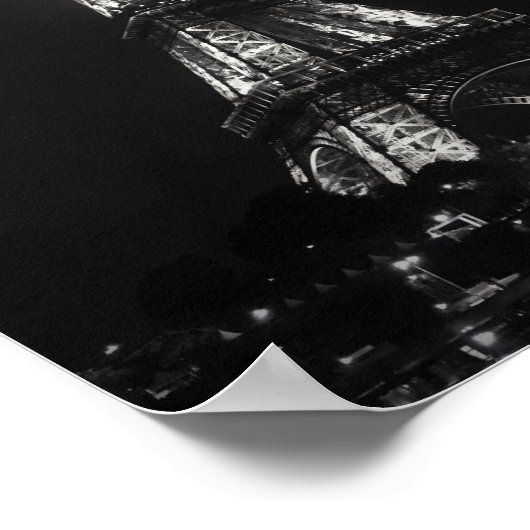 Paris: Der Eiffelturm Poster (Ecke)