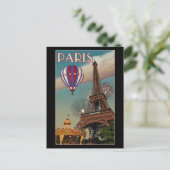 Paris - Der Eiffelturm Postkarte (Stehend Vorderseite)