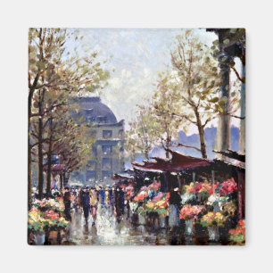 Paris, Der Markt der Blume La Madeleine Magnet