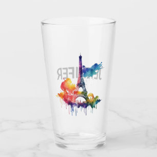 Paris Design mit bunten Spritzern Glas