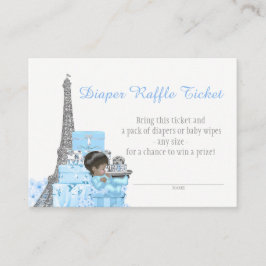 Paris Diaper Raffle Tickets Begleitkarte