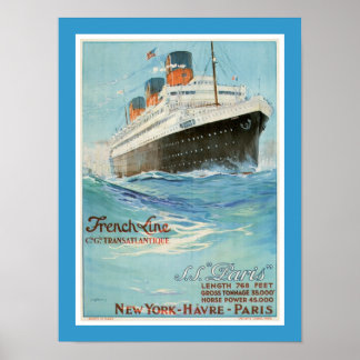 Paris - Die französische Linie Poster