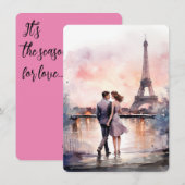 Paris: Die Saison für Liebe-Card Feiertagskarte (Vorne/Hinten)