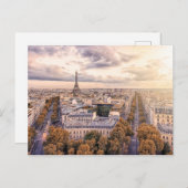 Paris, die Stadt der Lichter Postkarte (Vorne/Hinten)