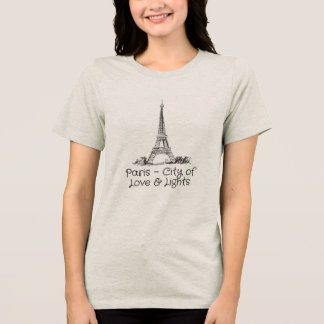 Paris – Die Stadt der Lichter und Liebe Tri-Blend Shirt
