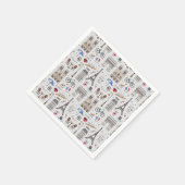 Paris Doodles Serviette (Ecke)