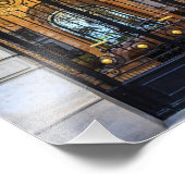 Paris Door Black and Gold Eisen and Glass - Fotodruck (Ecke)