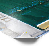 Paris Door Dark Green Number 30 - Fotodruck (Ecke)