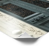 Paris Door Green Number 20 - Fotodruck (Ecke)