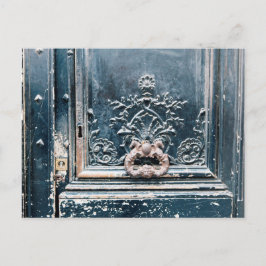 Paris Door Knocker Foto Postkarte