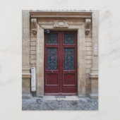 Paris Door Postcard Postkarte (Vorderseite)